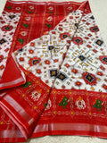 Stunning Mangalagiri Patola Saree With Blouse