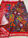 Stunning Mangalagiri Patola Saree With Blouse